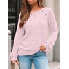 image:imageAUTOMET Womens Long Sleeve Shirts Fall Sweaters Business Casual Tops BlousePink