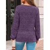 image:imageAUTOMET Womens Long Sleeve Shirts Fall Sweaters Business Casual Tops BlousePurple