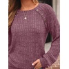 image:imageAUTOMET Womens Long Sleeve Shirts Fall Sweaters Business Casual Tops BlousePurple Red