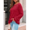 image:imageAUTOMET Womens Long Sleeve Shirts Fall Sweaters Business Casual Tops BlouseRed