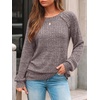 image:imageAUTOMET Womens Long Sleeve Shirts Fall Sweaters Business Casual Tops BlouseRose Taupe