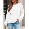 image:imageAUTOMET Womens Long Sleeve Shirts Fall Sweaters Business Casual Tops BlouseWhite