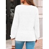 image:imageAUTOMET Womens Long Sleeve Shirts Fall Sweaters Business Casual Tops BlouseWhite