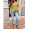 image:imageAUTOMET Womens Long Sleeve Shirts Fall Sweaters Business Casual Tops BlouseYellow