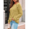 image:imageAUTOMET Womens Long Sleeve Shirts Fall Sweaters Business Casual Tops BlouseYellow
