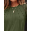 image:imageAUTOMET Womens Long Sleeve Shirts Lace Tops 2026 Fall Outfit Casual BlouseArmygreen