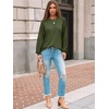 image:imageAUTOMET Womens Long Sleeve Shirts Lace Tops 2026 Fall Outfit Casual BlouseArmygreen
