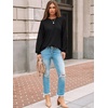 image:imageAUTOMET Womens Long Sleeve Shirts Lace Tops 2026 Fall Outfit Casual BlouseBlack