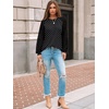 image:imageAUTOMET Womens Long Sleeve Shirts Lace Tops 2026 Fall Outfit Casual BlouseBlack Polka Dot