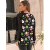 image:imageAUTOMET Womens Long Sleeve Shirts Lace Tops 2026 Fall Outfit Casual BlouseBlack Snow