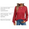 image:imageAUTOMET Womens Long Sleeve Shirts Lace Tops 2026 Fall Outfit Casual BlouseBrightred