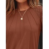 image:imageAUTOMET Womens Long Sleeve Shirts Lace Tops 2026 Fall Outfit Casual BlouseBrown