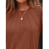 image:imageAUTOMET Womens Long Sleeve Shirts Lace Tops 2026 Fall Outfit Casual BlouseCaramel
