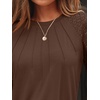 image:imageAUTOMET Womens Long Sleeve Shirts Lace Tops 2026 Fall Outfit Casual BlouseChocolate Brown