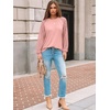 image:imageAUTOMET Womens Long Sleeve Shirts Lace Tops 2026 Fall Outfit Casual BlouseCoral