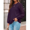 image:imageAUTOMET Womens Long Sleeve Shirts Lace Tops 2026 Fall Outfit Casual BlouseDarkpurple