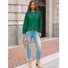 image:imageAUTOMET Womens Long Sleeve Shirts Lace Tops 2026 Fall Outfit Casual BlouseGreen