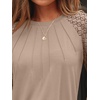 image:imageAUTOMET Womens Long Sleeve Shirts Lace Tops 2026 Fall Outfit Casual BlouseKhaki