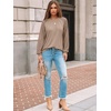 image:imageAUTOMET Womens Long Sleeve Shirts Lace Tops 2026 Fall Outfit Casual BlouseKhaki