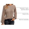 image:imageAUTOMET Womens Long Sleeve Shirts Lace Tops 2026 Fall Outfit Casual BlouseKhaki