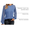 image:imageAUTOMET Womens Long Sleeve Shirts Lace Tops 2026 Fall Outfit Casual BlouseLightblue