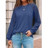 image:imageAUTOMET Womens Long Sleeve Shirts Lace Tops 2026 Fall Outfit Casual BlouseNavy