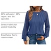 image:imageAUTOMET Womens Long Sleeve Shirts Lace Tops 2026 Fall Outfit Casual BlouseNavy