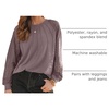 image:imageAUTOMET Womens Long Sleeve Shirts Lace Tops 2026 Fall Outfit Casual BlouseNutmeg