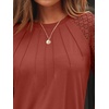 image:imageAUTOMET Womens Long Sleeve Shirts Lace Tops 2026 Fall Outfit Casual BlouseOrange