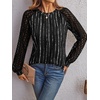 image:imageAUTOMET Womens Long Sleeve Shirts Lace Tops 2026 Fall Outfit Casual BlousePrinting Black