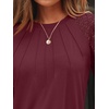 image:imageAUTOMET Womens Long Sleeve Shirts Lace Tops 2026 Fall Outfit Casual BlouseRed