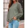 image:imageAUTOMET Womens Long Sleeve Shirts Lace Tops 2026 Fall Outfit Casual BlouseSage