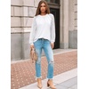 image:imageAUTOMET Womens Long Sleeve Shirts Lace Tops 2026 Fall Outfit Casual BlouseWhite