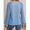 image:imageAUTOMET Womens Long Sleeve Shirts Lace Tops 2026 Fall Outfit Casual BlouseWhite Blue