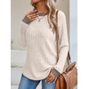image:imageAUTOMET Womens Long Sleeve Tops Fall Fashion Casual TunicApricot 02
