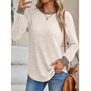 image:imageAUTOMET Womens Long Sleeve Tops Fall Fashion Casual TunicApricot 02