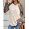 image:imageAUTOMET Womens Long Sleeve Tops Fall Fashion Casual TunicApricot 03