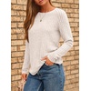image:imageAUTOMET Womens Long Sleeve Tops Fall Fashion Casual TunicApricot