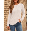 image:imageAUTOMET Womens Long Sleeve Tops Fall Fashion Casual TunicApricot