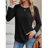 image:imageAUTOMET Womens Long Sleeve Tops Fall Fashion Casual TunicBlack 02