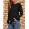 image:imageAUTOMET Womens Long Sleeve Tops Fall Fashion Casual TunicBlack