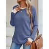 image:imageAUTOMET Womens Long Sleeve Tops Fall Fashion Casual TunicBlue 02