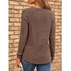 image:imageAUTOMET Womens Long Sleeve Tops Fall Fashion Casual TunicChocolate
