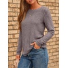 image:imageAUTOMET Womens Long Sleeve Tops Fall Fashion Casual TunicCoffee