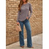 image:imageAUTOMET Womens Long Sleeve Tops Fall Fashion Casual TunicCoffee