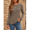 image:imageAUTOMET Womens Long Sleeve Tops Fall Fashion Casual TunicDark Khaki