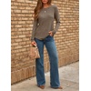 image:imageAUTOMET Womens Long Sleeve Tops Fall Fashion Casual TunicDark Khaki