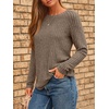 image:imageAUTOMET Womens Long Sleeve Tops Fall Fashion Casual TunicDark Khaki
