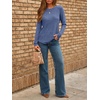 image:imageAUTOMET Womens Long Sleeve Tops Fall Fashion Casual TunicDarkblue