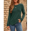 image:imageAUTOMET Womens Long Sleeve Tops Fall Fashion Casual TunicDarkgreen